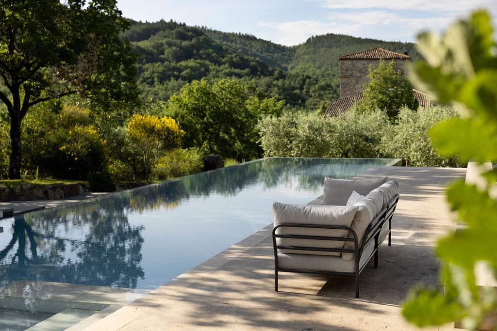 LEVEL2 Outdoor Sofa Lounge-Modul 2 Dunkelgrau Dunkelgrau Links