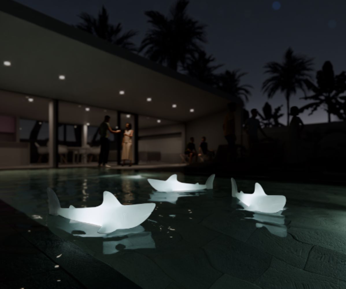 BOBB - schwimmende Hai Lampe