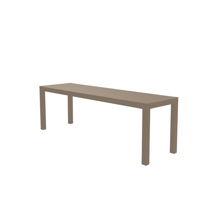 ARIA Garten-Sitzbank 140 cm – Aluminium pulverbeschichtet taupe ARIA Garten-Sitzbank 140 cm – Aluminium pulverbeschichtet taupe