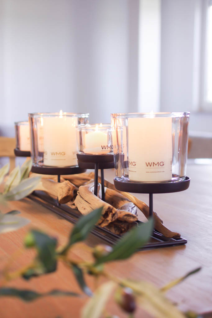 Leuchter Lincoln natural Länge 45 cm