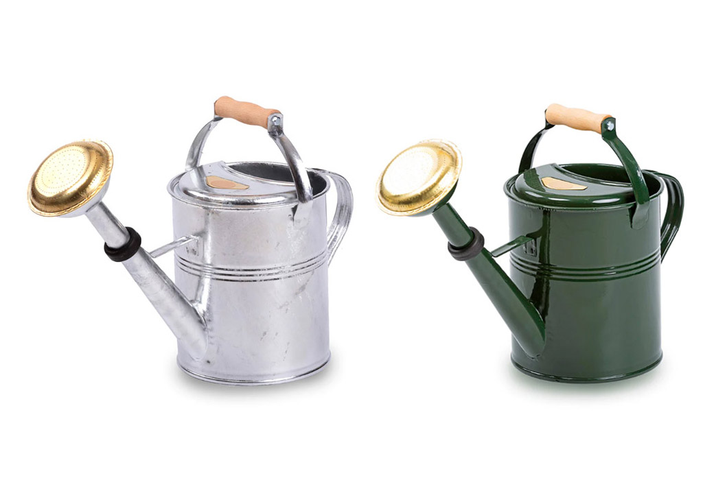 Gießkanne mit Holzgriff 5L, Vintage Red