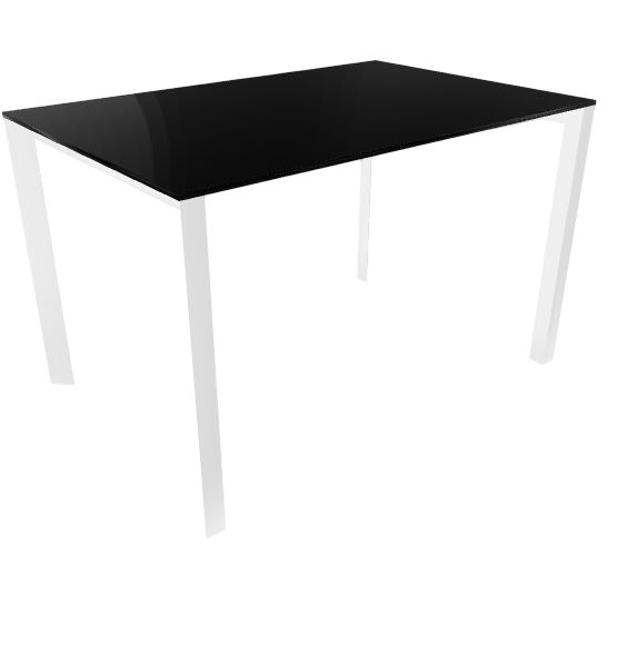 Profilo Konferenztisch 80x120 cm Compactop-Platte Schwarz Profilo Konferenztisch 80x120 cm Compactop-Platte Schwarz