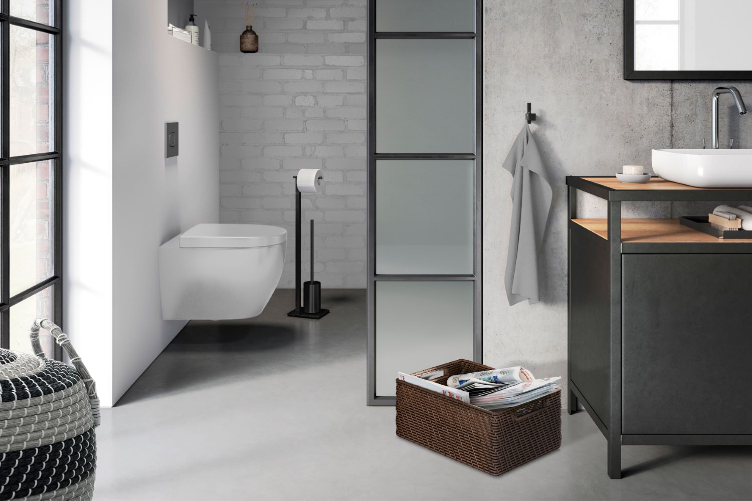 Carvo Toilettenbutler aus Edelstahl