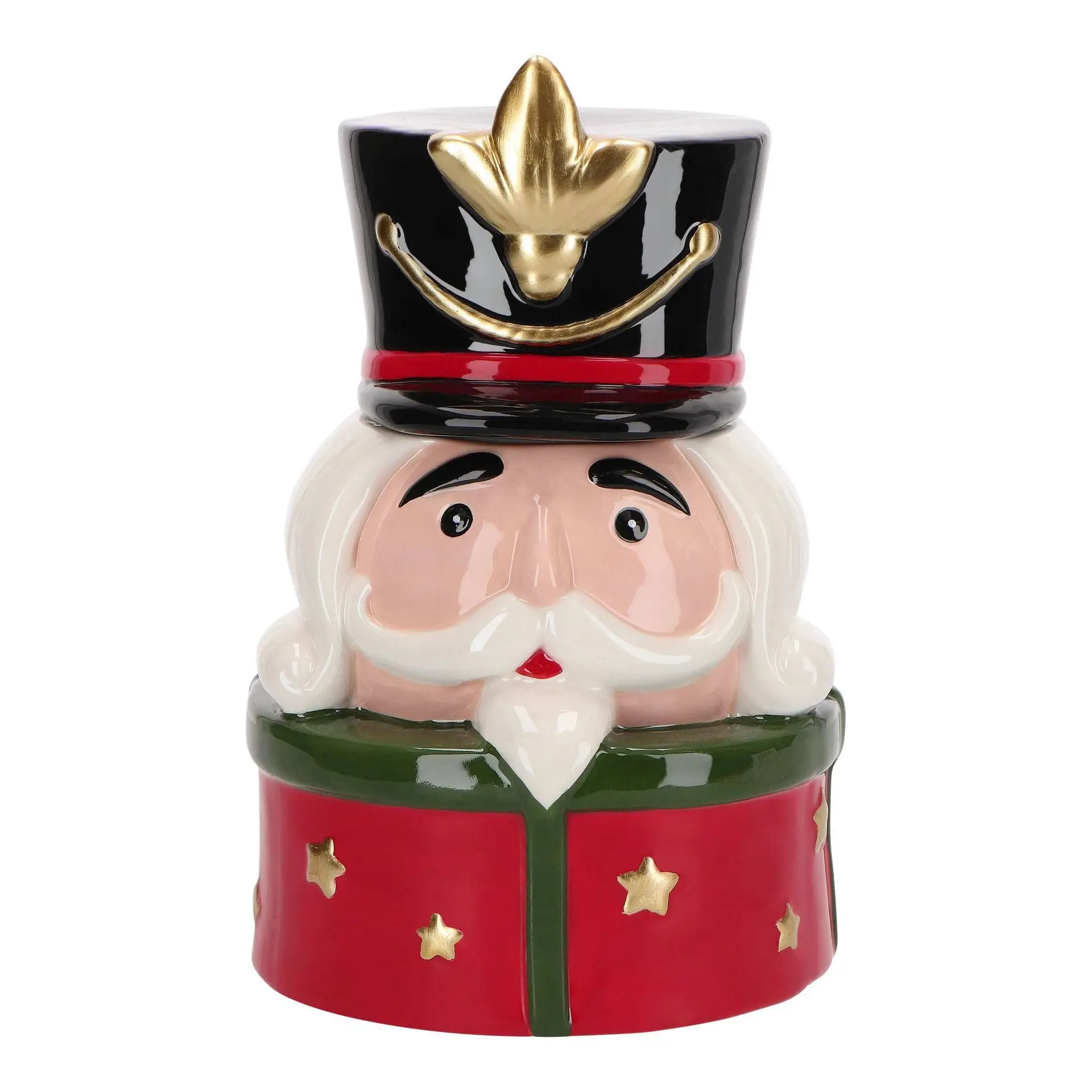 Weihnachtlicher Keksbehälter Nussknacker aus Keramik 254167.webp Weihnachtlicher Keksbehälter Nussknacker aus Keramik