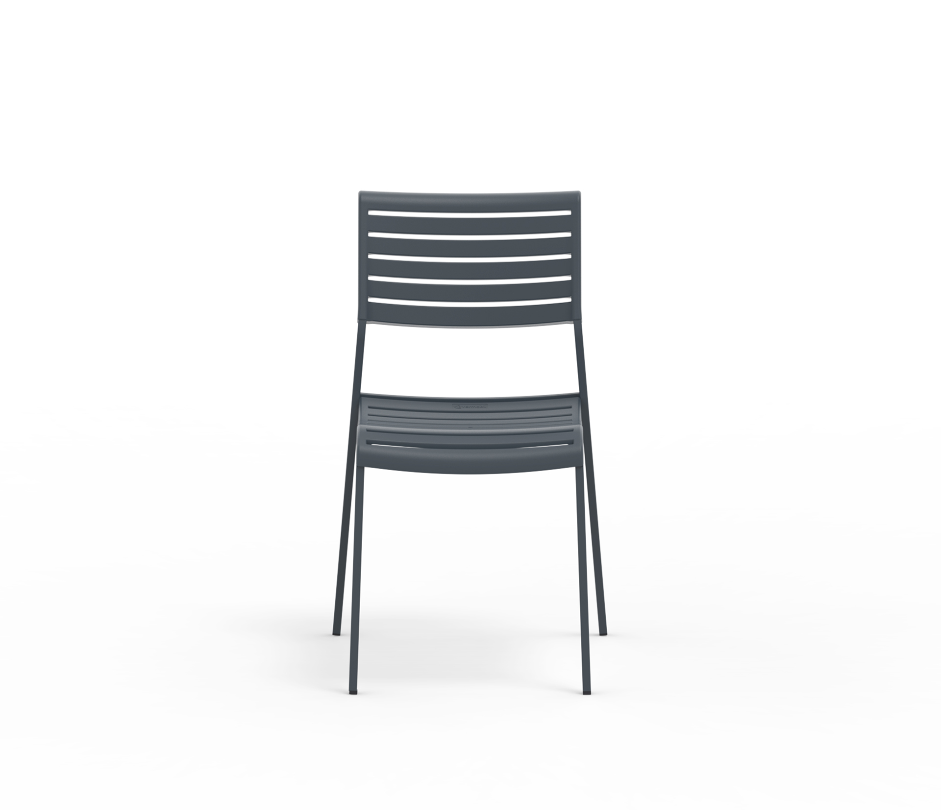 Nina moderner Gartenstuhl stapelbar Antikgrau