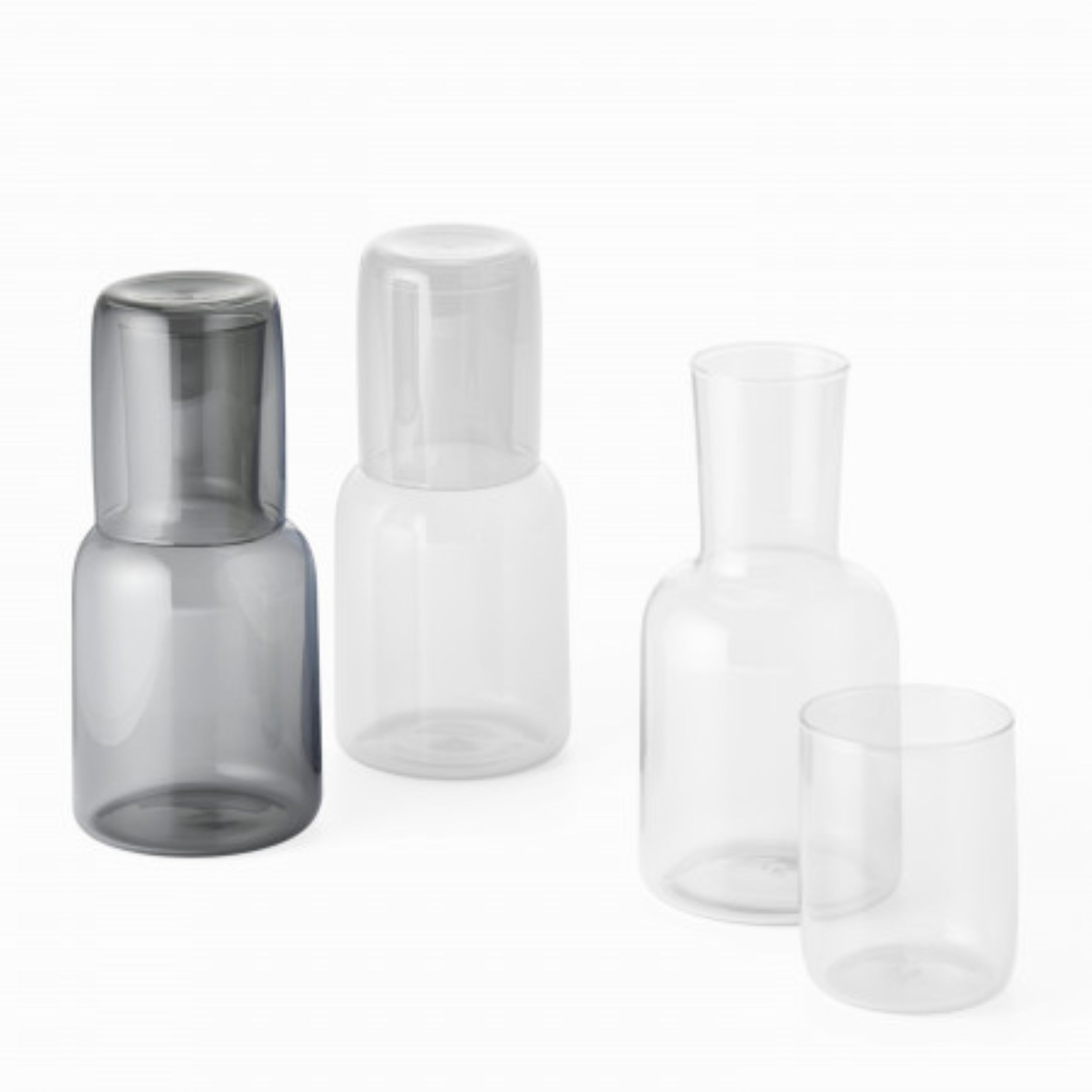 VIVA Wasserkaraffe mit Becher - 0,7 Liter hellgrau VIVA Wasserkaraffe mit Becher - 0,7 Liter hellgrau