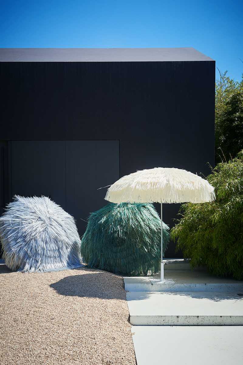 Sonnenschirm mit Fransen Hawaii salbei Sonnenschirm mit Fransen Hawaii salbei