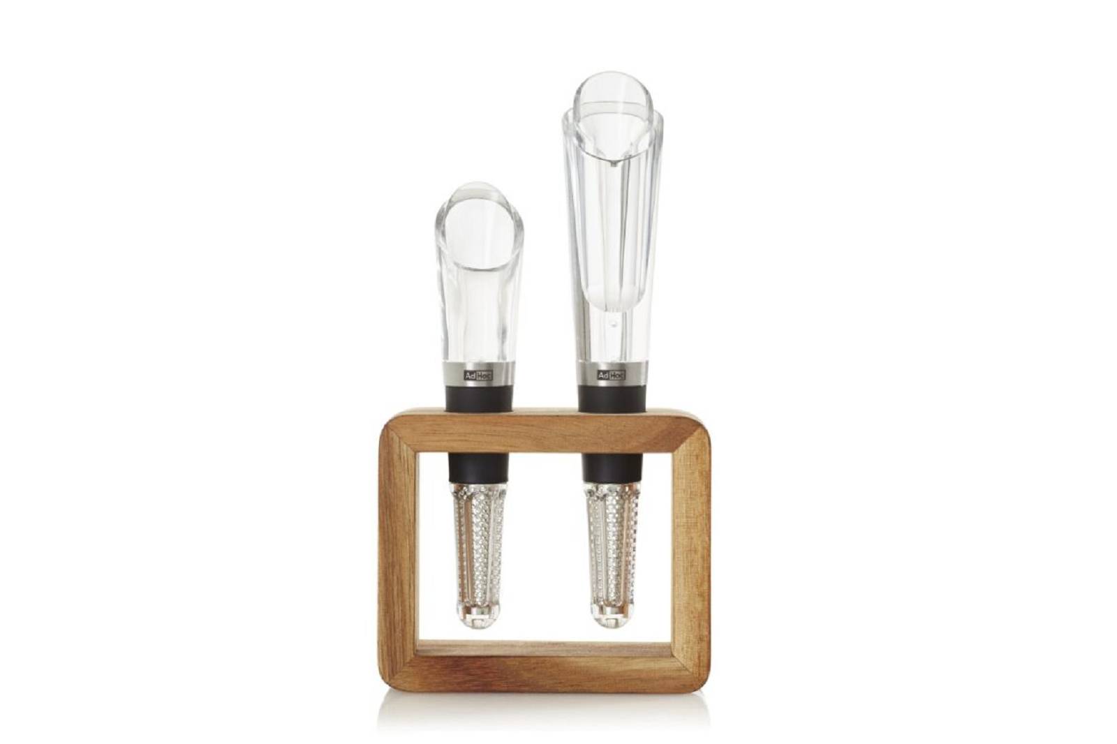 Wein-Genießer Set Vine 2-tlg. – Weinbelüfter Airovin & Partikelfilter mit Akazienholz-Ständer Wein-Genießer Set Vine 2-tlg. – Weinbelüfter Airovin & Partikelfilter mit Akazienholz-Ständer