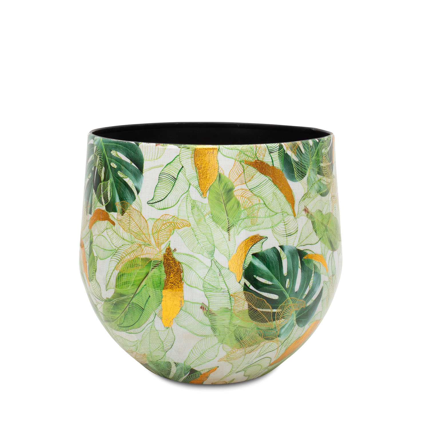 Lush Tischgefäß mit floralem Muster Ø 27 cm, Höhe 25,5 cm Lush Tischgefäß mit floralem Muster Ø 27 cm, Höhe 25,5 cm