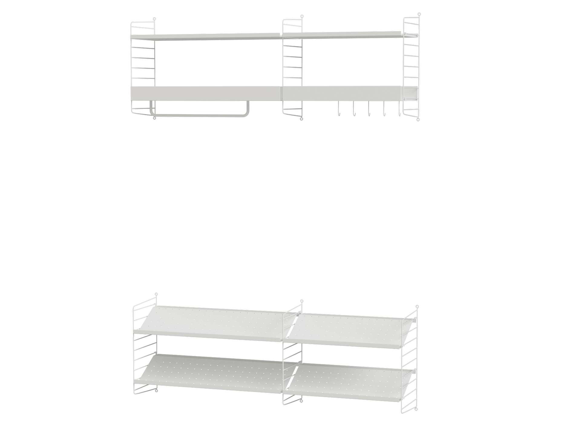 Große Wandgarderobe Metall Weiß Große Wandgarderobe Metall Weiß