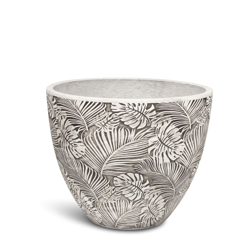 Flora Pflanzentopf aus Beton grau Ø 37 cm, Höhe 30 cm Flora Pflanzentopf aus Beton grau Ø 37 cm, Höhe 30 cm