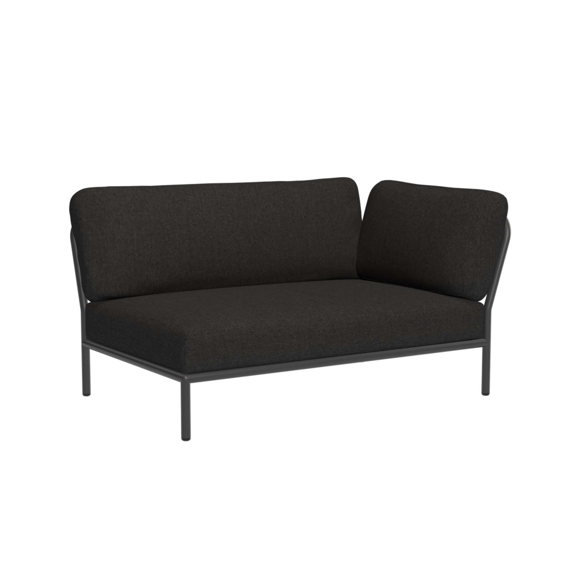 LEVEL Outdoor Sofa Lounge-Modul 2 Sooty Grey Dunkelgrau Rechts LEVEL Outdoor Sofa Lounge-Modul 2 Sooty Grey Dunkelgrau Rechts