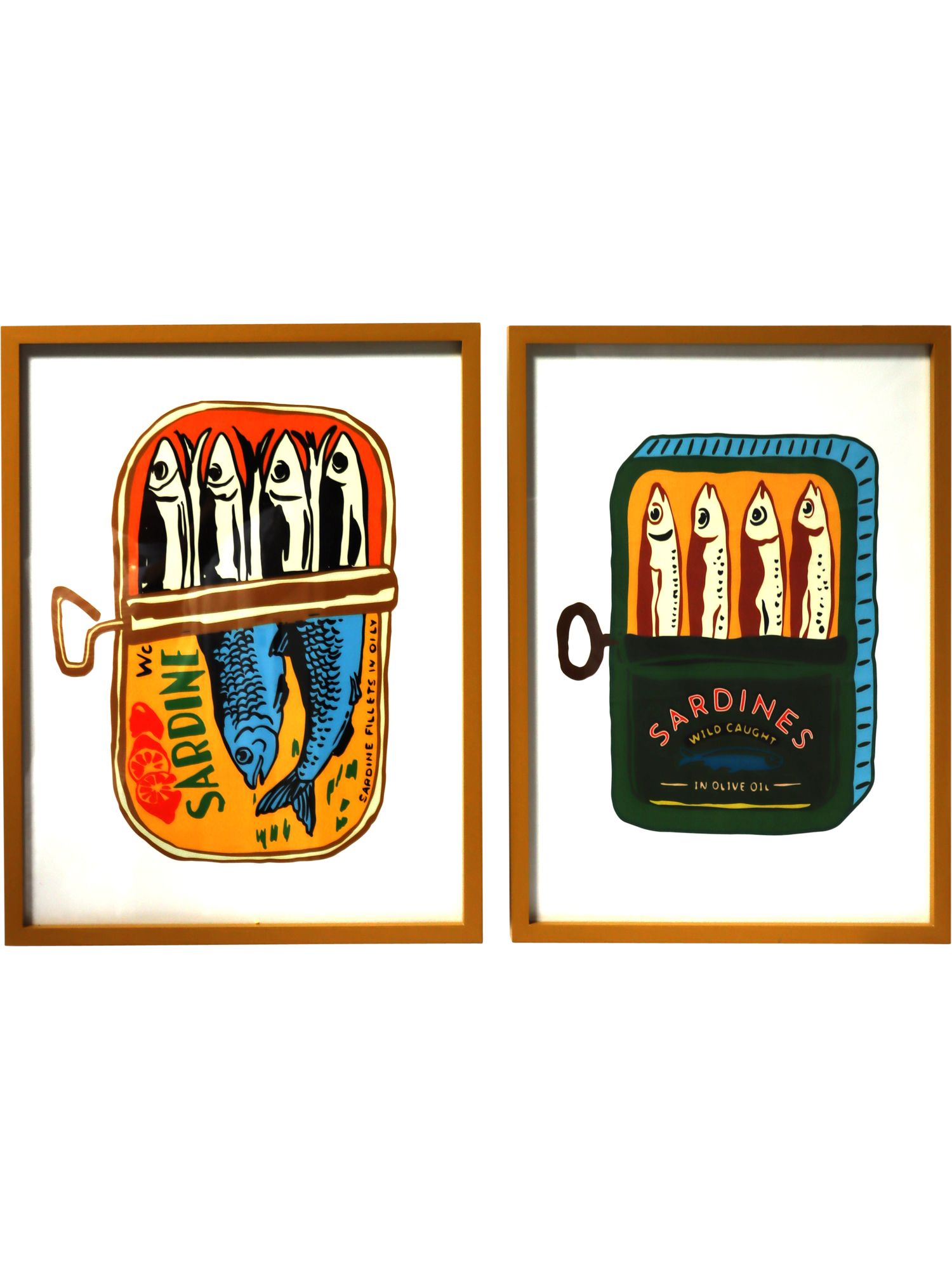 Sardine Society Wandbilder 2er Set mit Sardinenmotiv.jpg Sardine Society Wandbilder 2er Set mit Sardinenmotiv