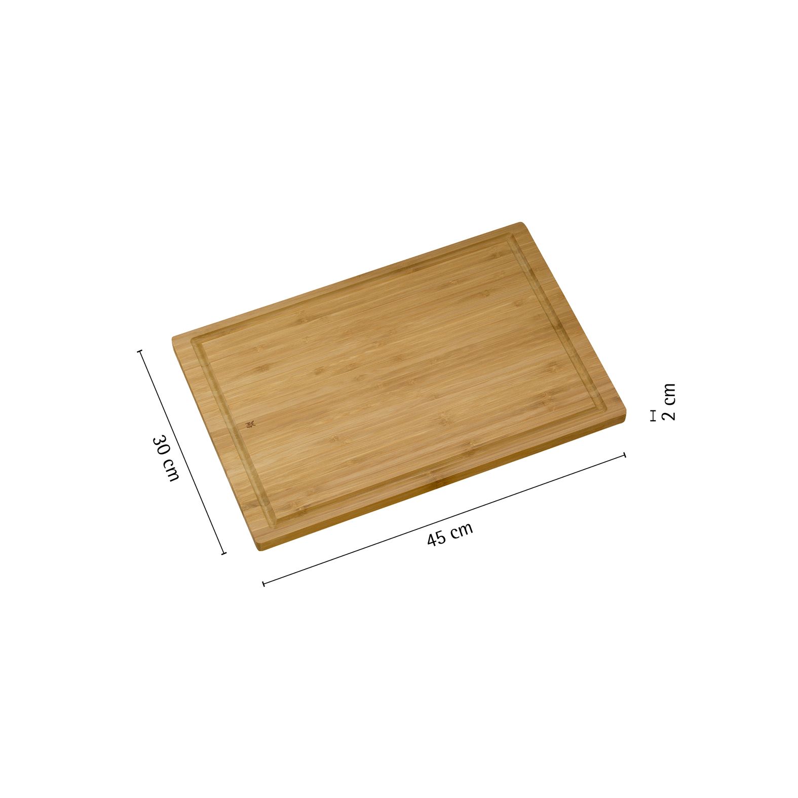 Bambus Schneidebrett mit Saftrille – beidseitig verwendbar 45 x 30 cm Bambus Schneidebrett mit Saftrille – beidseitig verwendbar 45 x 30 cm