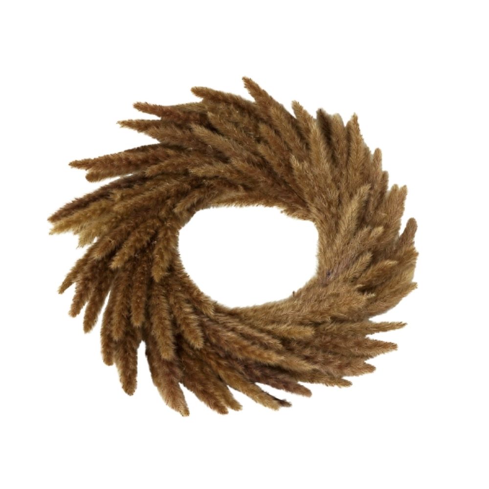Moderner Pampasgras-Kranz – Brauner Naturkranz 45 cm Moderner Pampasgras-Kranz – Brauner Naturkranz 45 cm