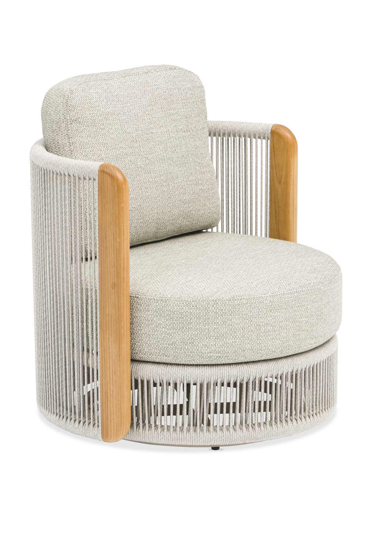 Haven Drehbarer Outdoor Lounge-Sessel in Mokka