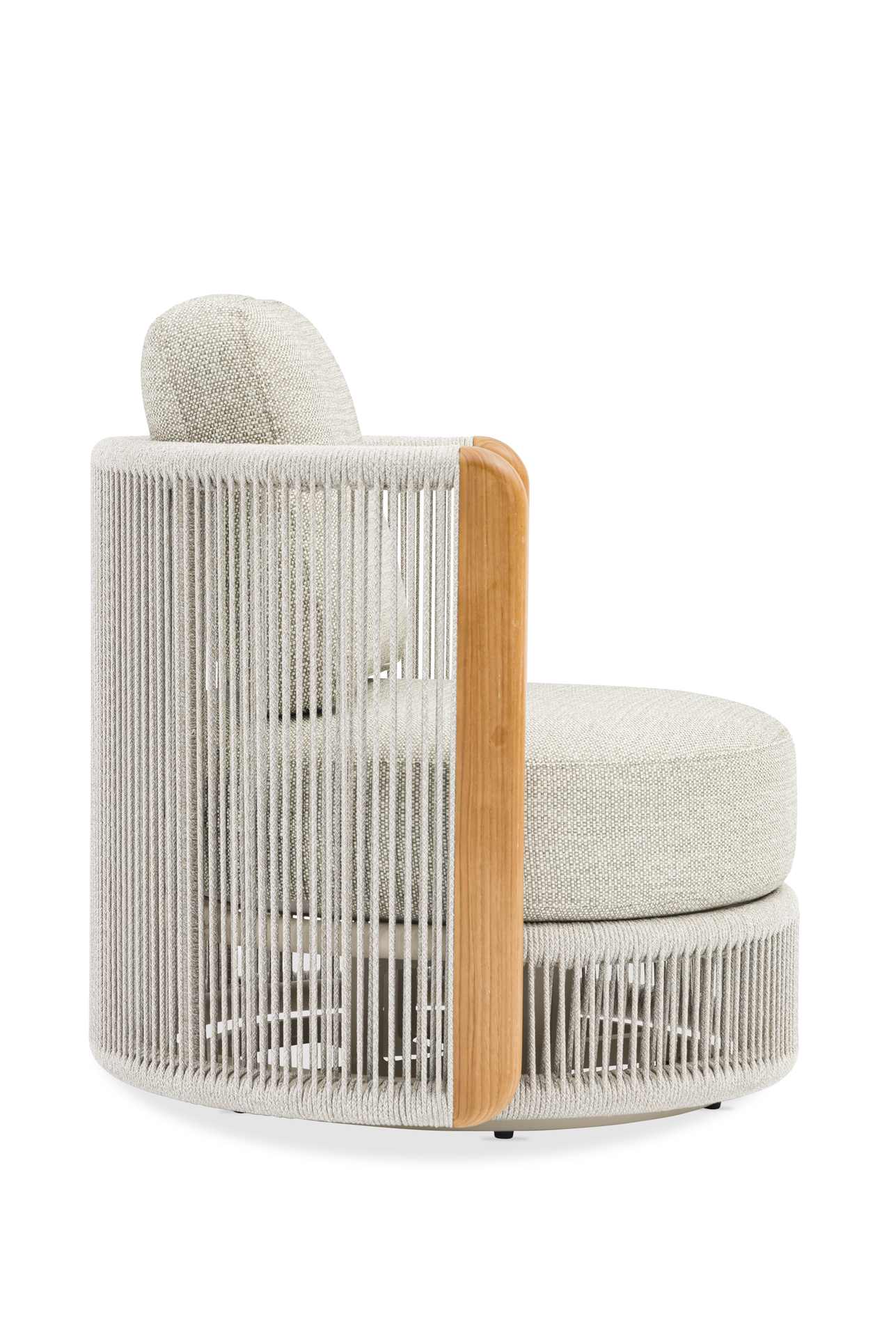 Haven Drehbarer Outdoor Lounge-Sessel in Mokka