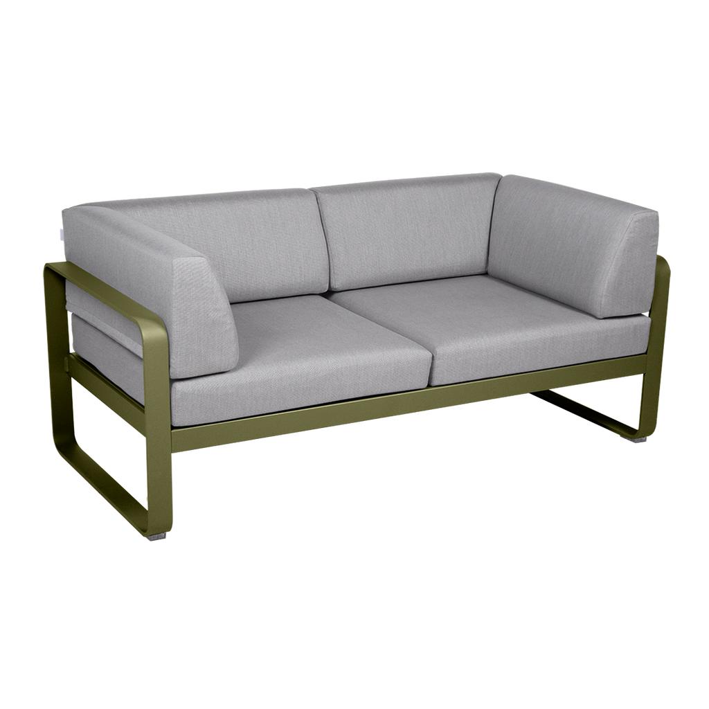 Bellevie 2-Sitzer Club Sofa D3 Pesto 79 Flanellgrau Bellevie 2-Sitzer Club Sofa D3 Pesto 79 Flanellgrau
