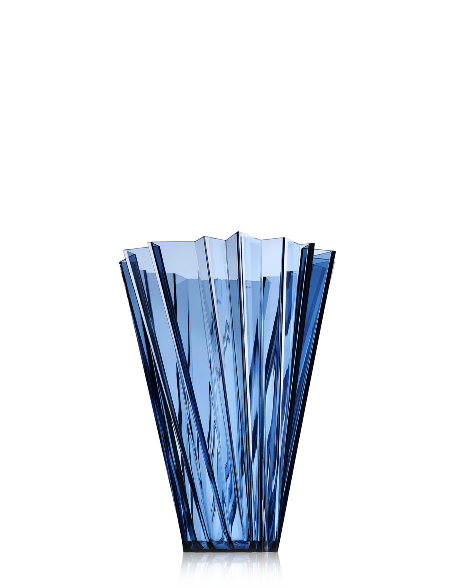 Shanghai Blumenvase Design Blau