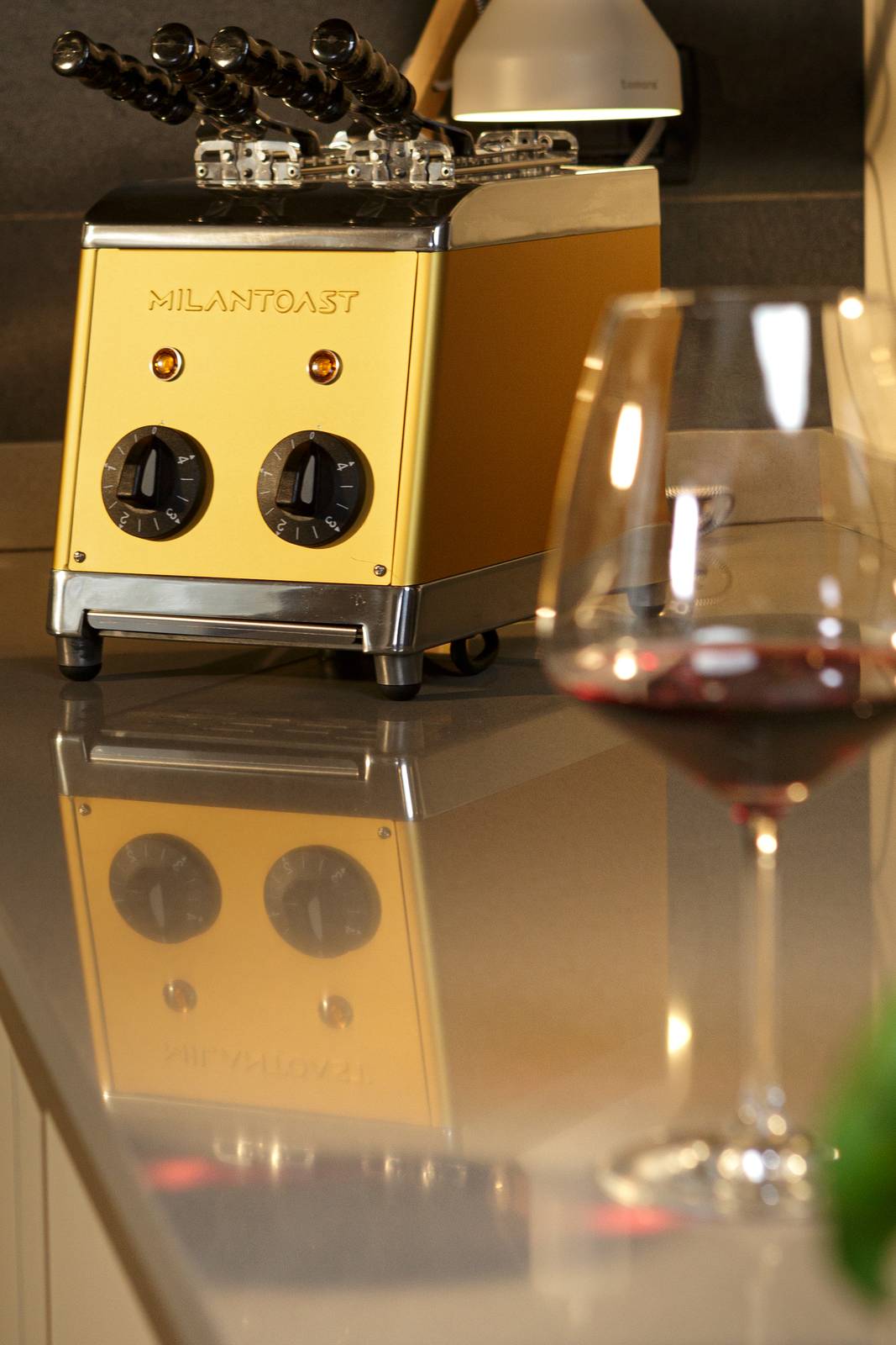 Sandwichtoaster mit Zangen Gold Sandwichtoaster mit Zangen Gold