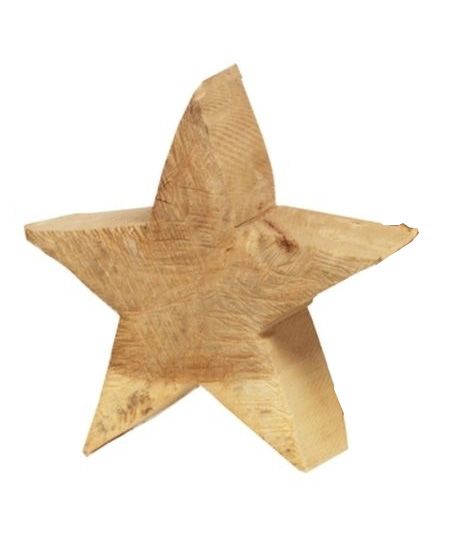 Holz-Stern rau 25cm Holz-Stern rau 25cm