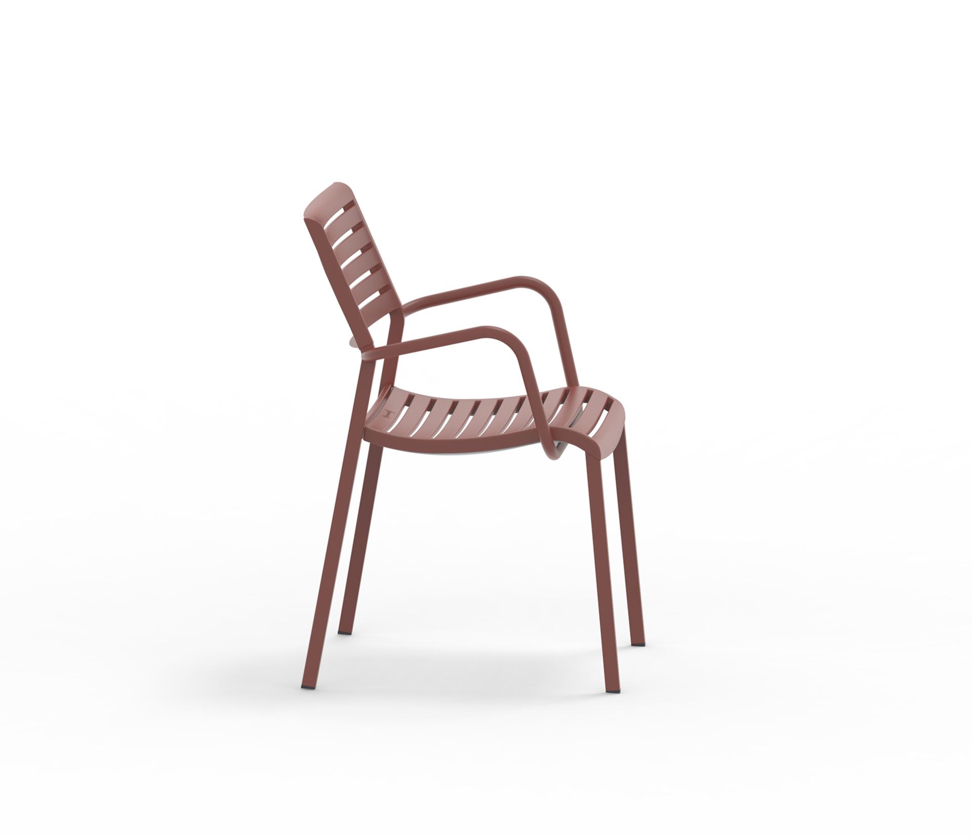 Nina Outdoor Armlehnenstuhl stapelbar Terrakotta Nina Outdoor Armlehnenstuhl stapelbar Terrakotta