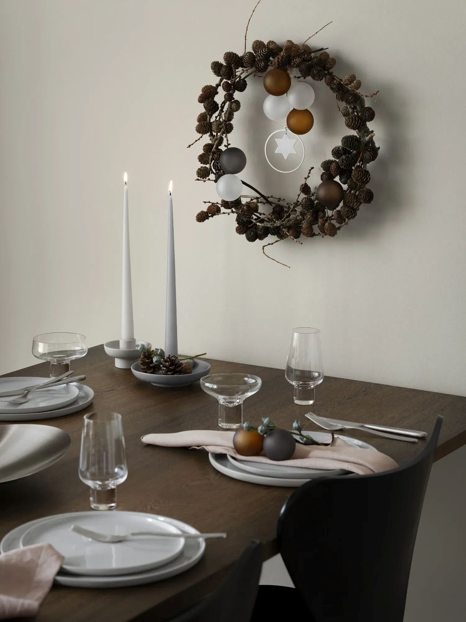 Vela stilvoller Kerzenhalter - Keramik Design Amber Brown L