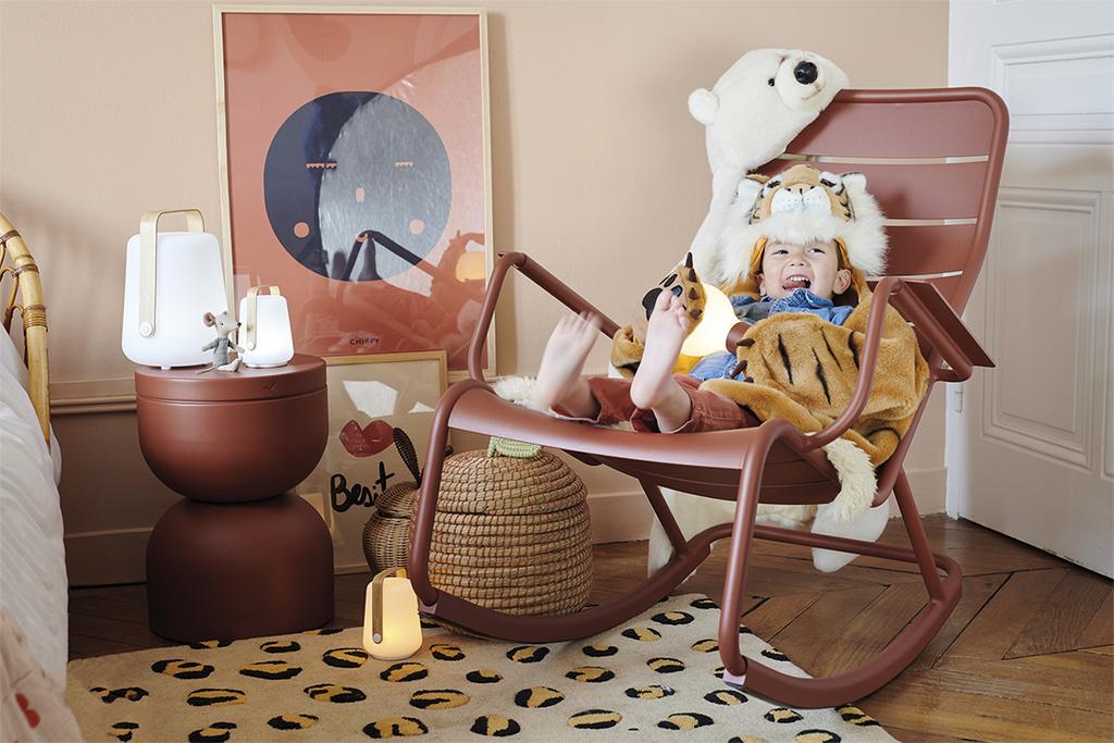 Luxembourg Schaukelstuhl Latte Beige