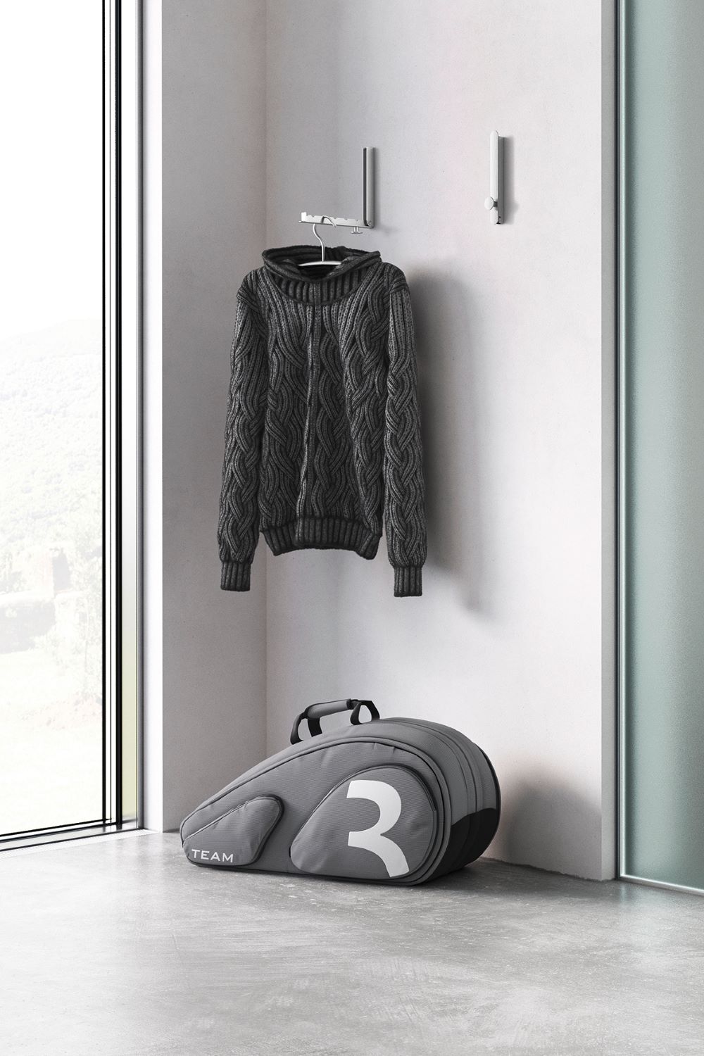 Pletor Klappgarderobe für 5 Bügel Pletor Klappgarderobe für 5 Bügel