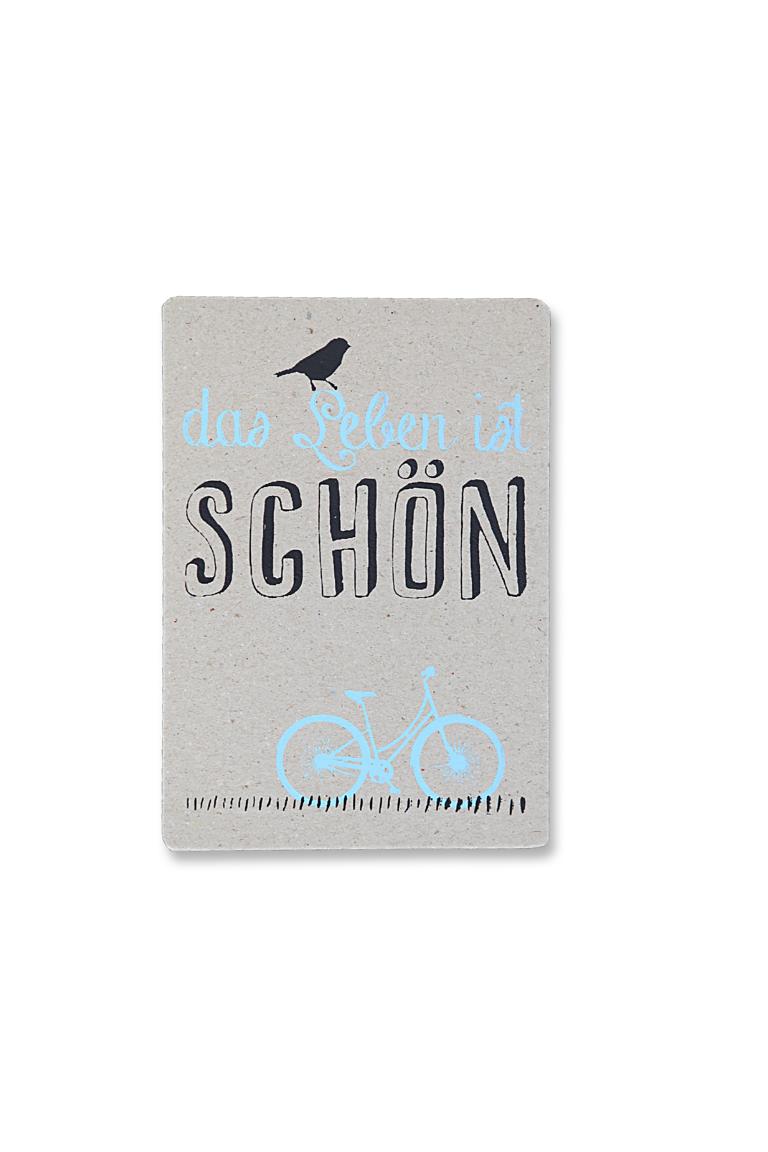 Postkarte. Das Leben ist schön Postkarte. Das Leben ist schön
