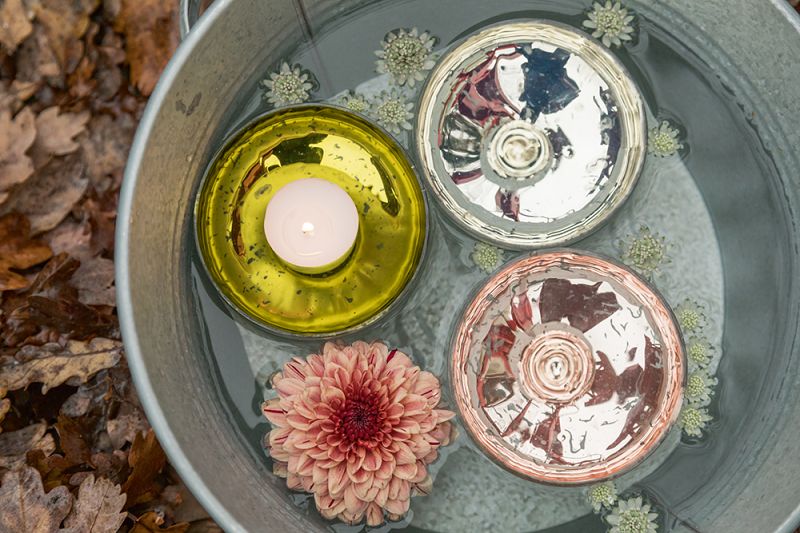 Glasschwimmlicht Ø10 cm