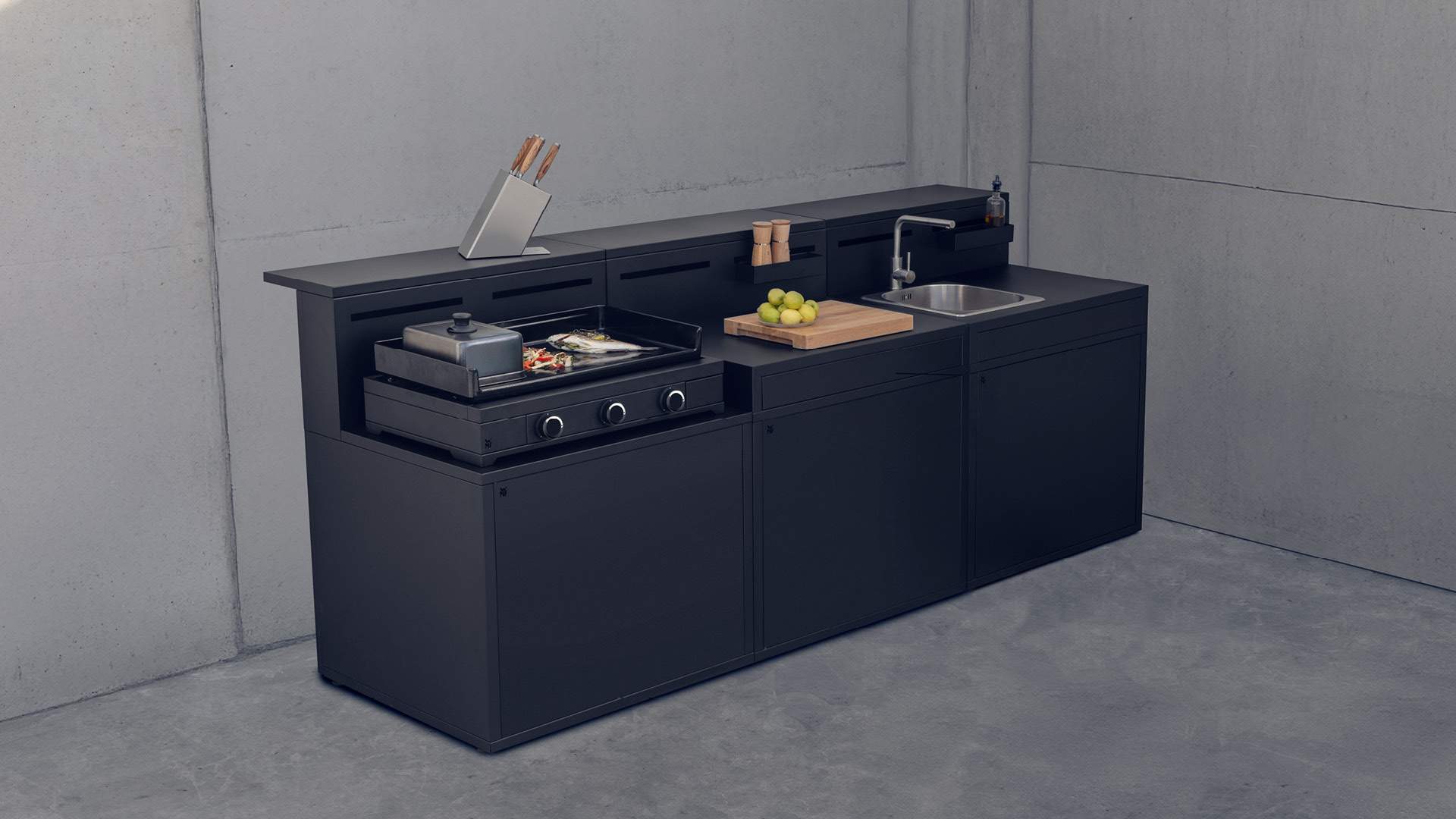 Outdoorküche Die Funktionelle L: 270 cm