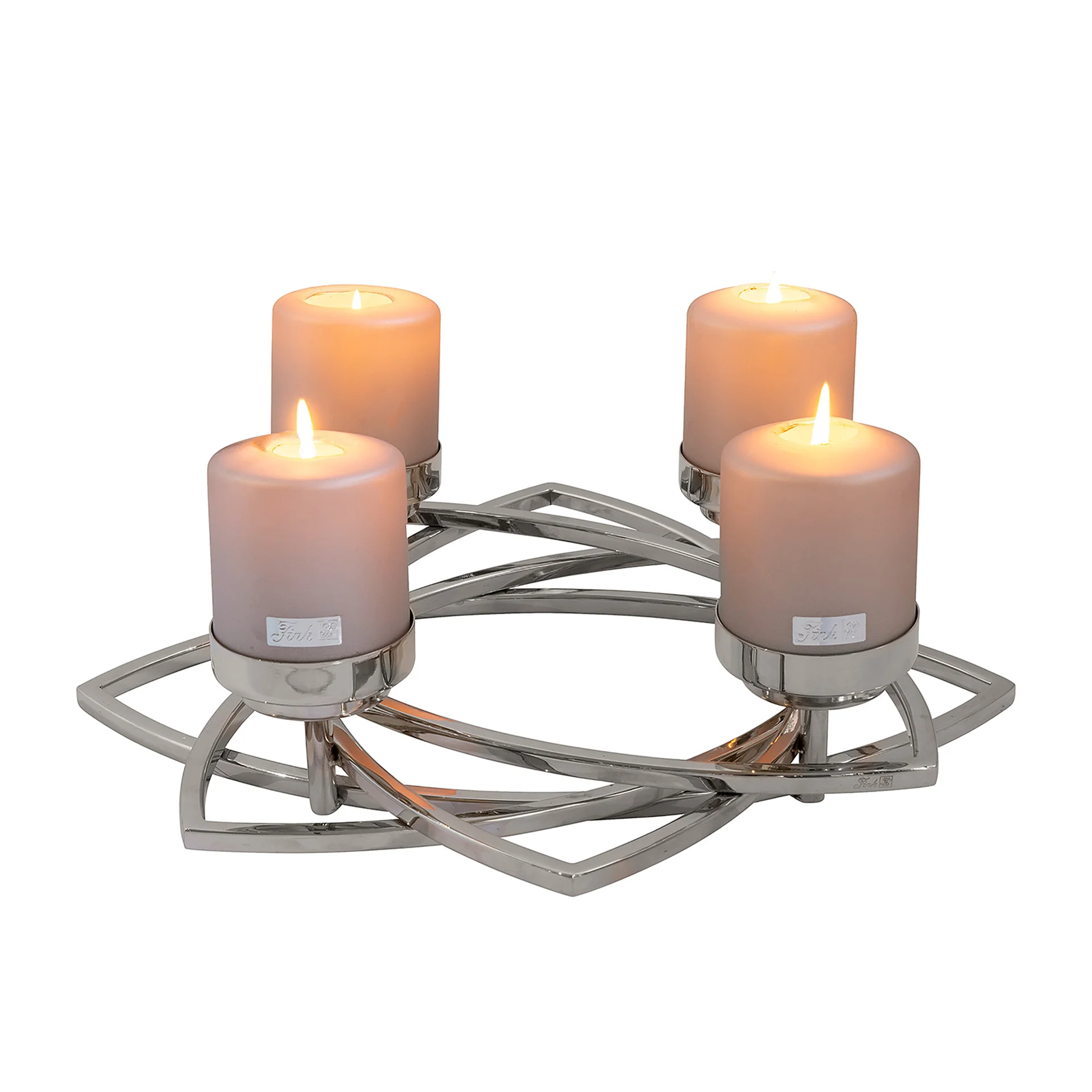 143069.webp Zappora Weihnachtskranz - Sternform Für Stumpenkerzen