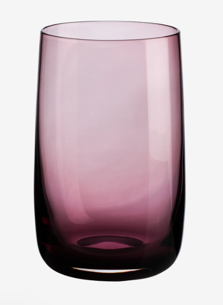 Sarabi Longdrinkglas Berry 0,4 l - Bauchiges Glas in Rosé