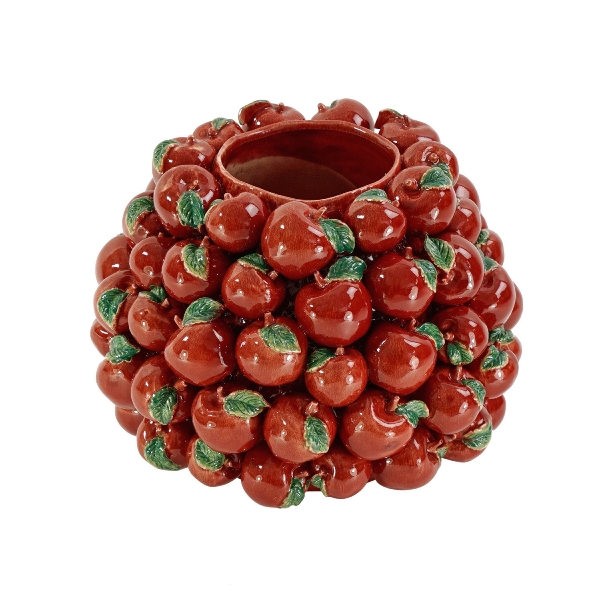 Design Vase Apfel 42 cm – handgefertigtes Steingut