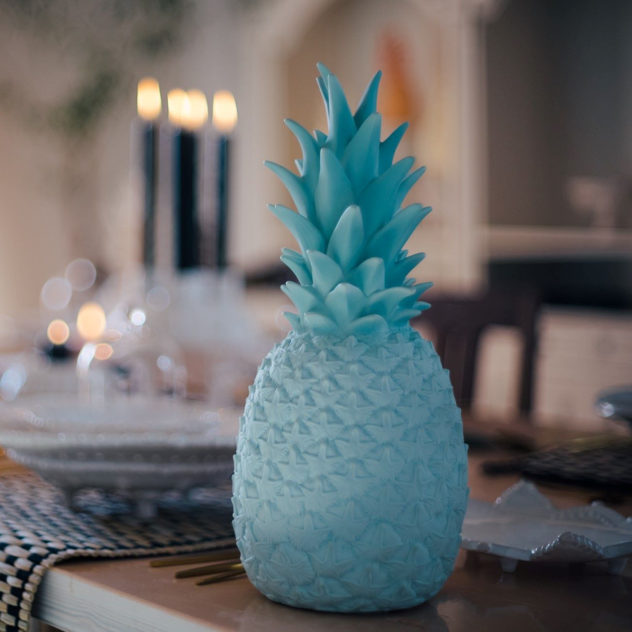 Pinacolada Lamp Türkis in Ananasform