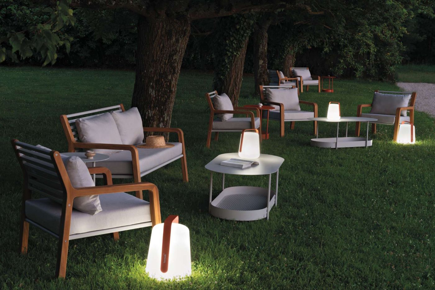 BALAD2 Leuchte - dimmbare Outdoor-Leuchte H 38cm E2 Kandierte Orange