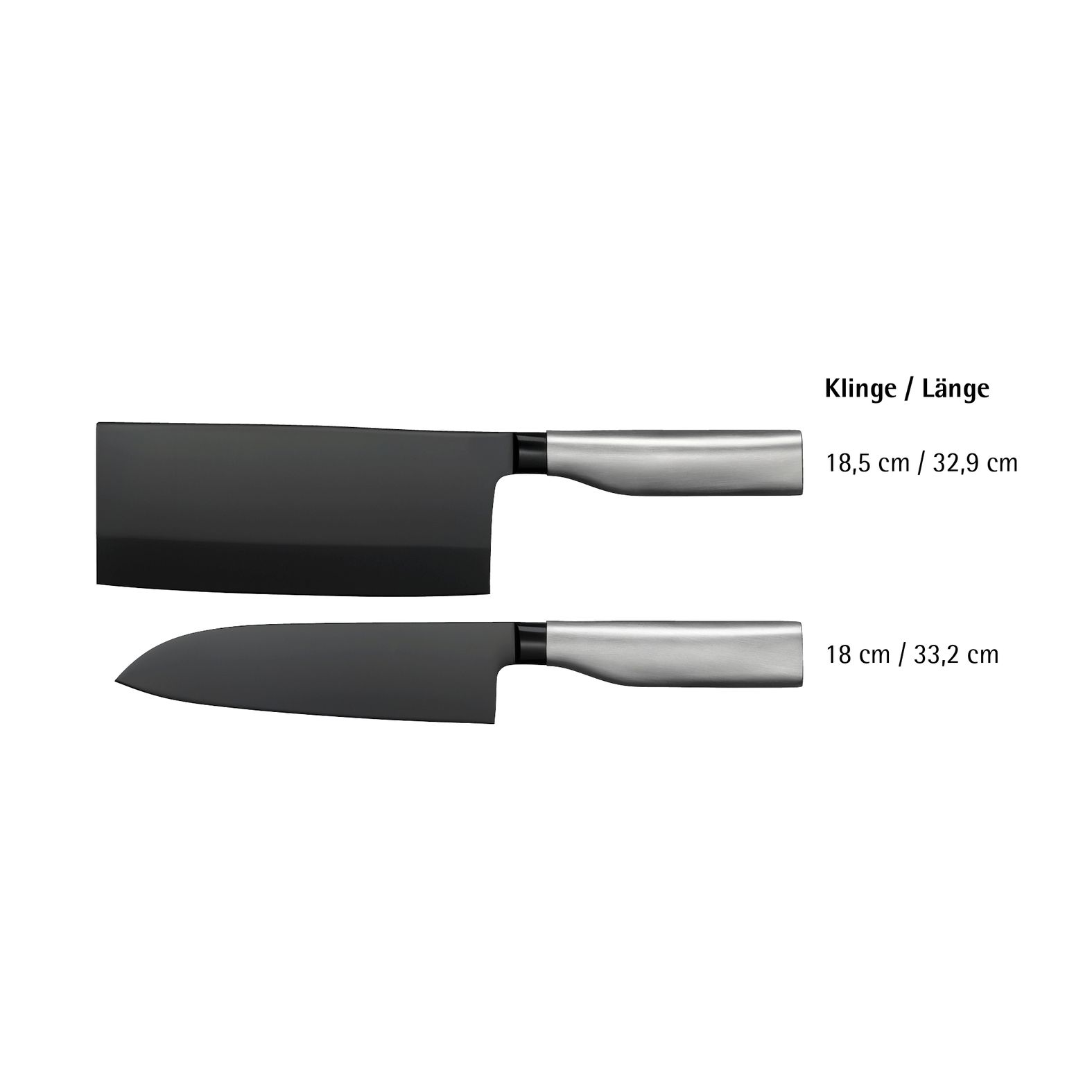 Ultimate Black Messer-Set 2-teilig – Immerwährende Schärfe Ultimate Black Messer-Set 2-teilig – Immerwährende Schärfe