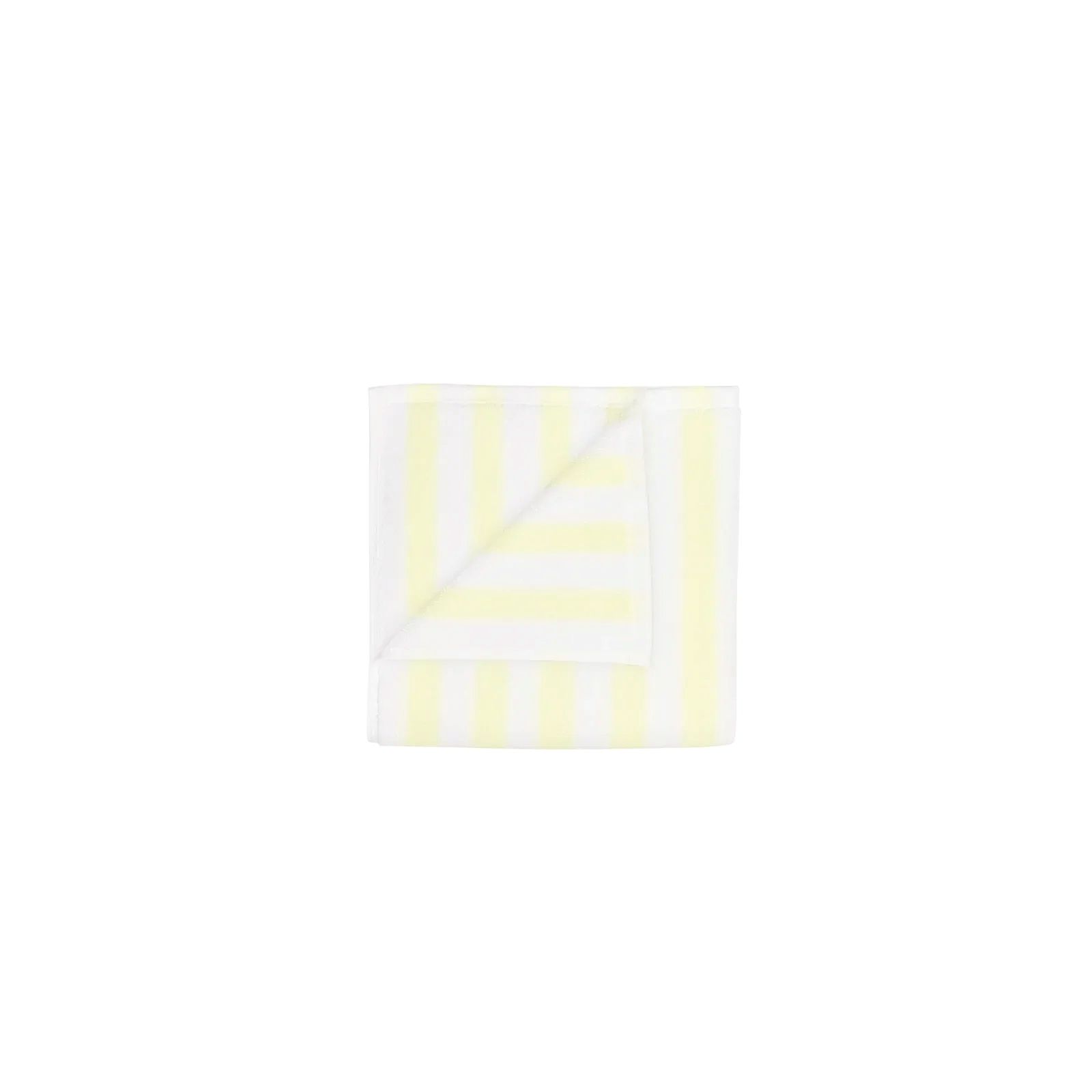 Arto 2er Set Gästehandtücher gestreift - weiches Baumwoll-Frottee Transparent Yellow