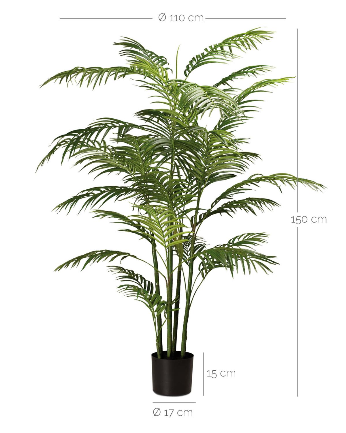 Goldfruchtpalme - Areca Palme künstliche Zimmerpflanze 150 cm Goldfruchtpalme - Areca Palme künstliche Zimmerpflanze 150 cm