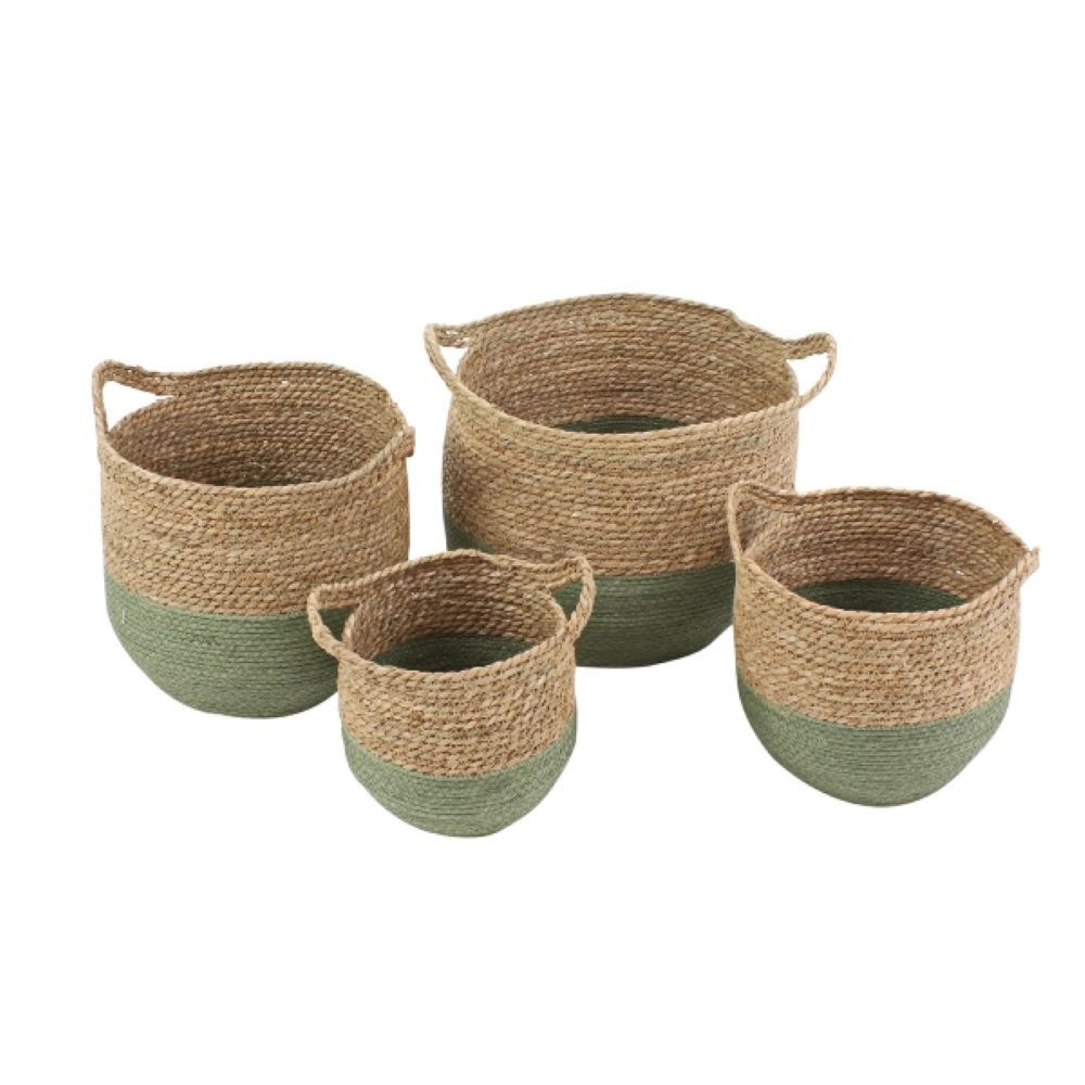 Korb Valencia, braun-grün Seegras Korb Valencia, braun-grün Seegras