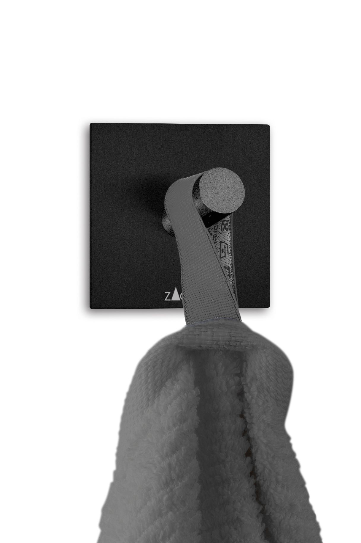 Peco schwarzer Handtuchhaken, eckig Peco schwarzer Handtuchhaken, eckig