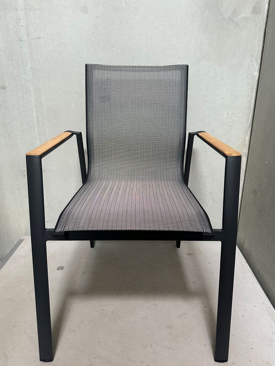 Aspen Armlehnstuhl mit Teakholz für den Garten Kohle günstig online kaufen