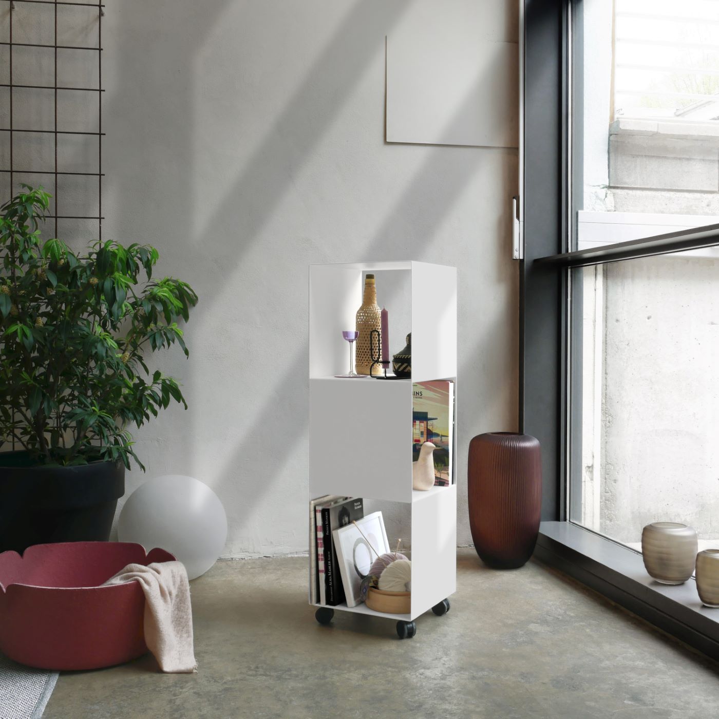 2side offener Rolltainer - für zwölf breite Aktenorder 2side offener Rolltainer - für zwölf breite Aktenorder