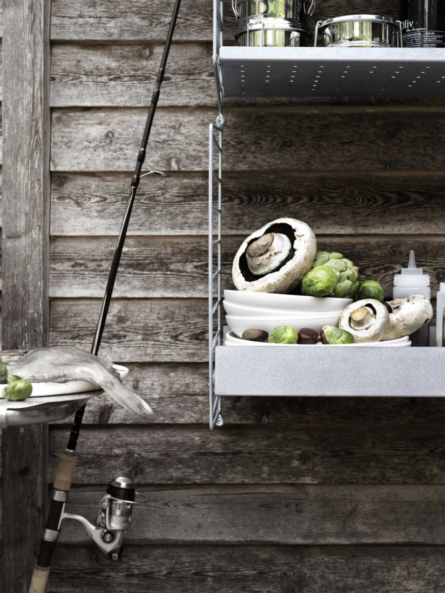 String System Regalboden Metall Outdoor verzinkt hohe Kante