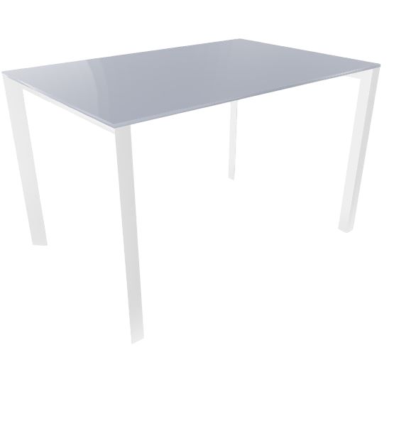Profilo Konferenztisch 80x120 cm Compactop-Platte Perlgrau Profilo Konferenztisch 80x120 cm Compactop-Platte Perlgrau