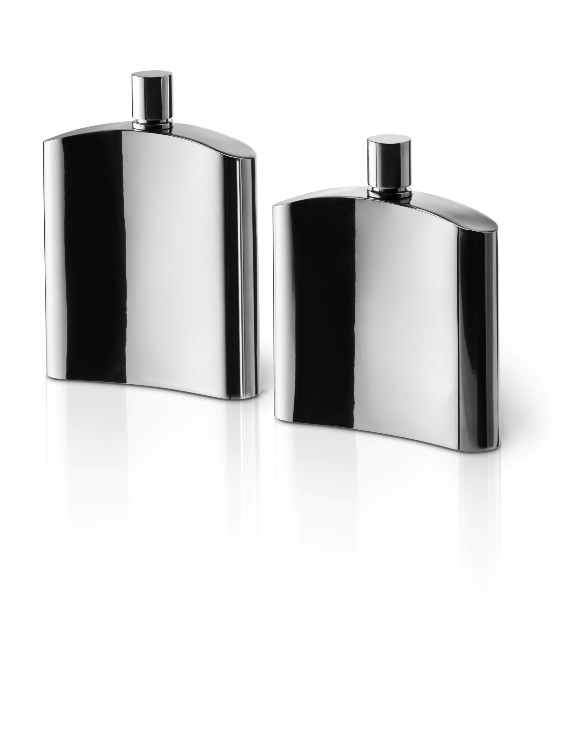 Henry Flachmann hochglanzpliert - gewölbte Form 12 cm Henry Flachmann hochglanzpliert - gewölbte Form 13 cm