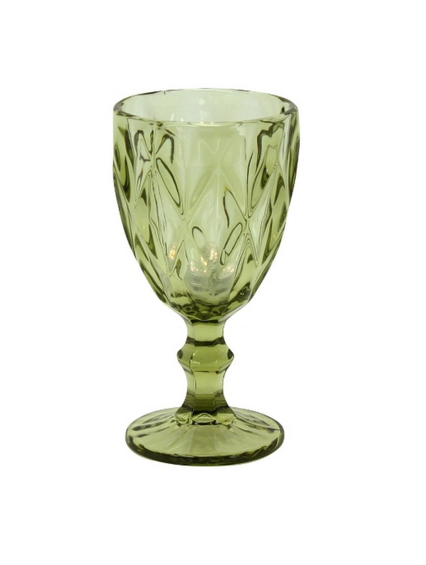 Weinkelch, Glas grün Weinkelch, Glas grün