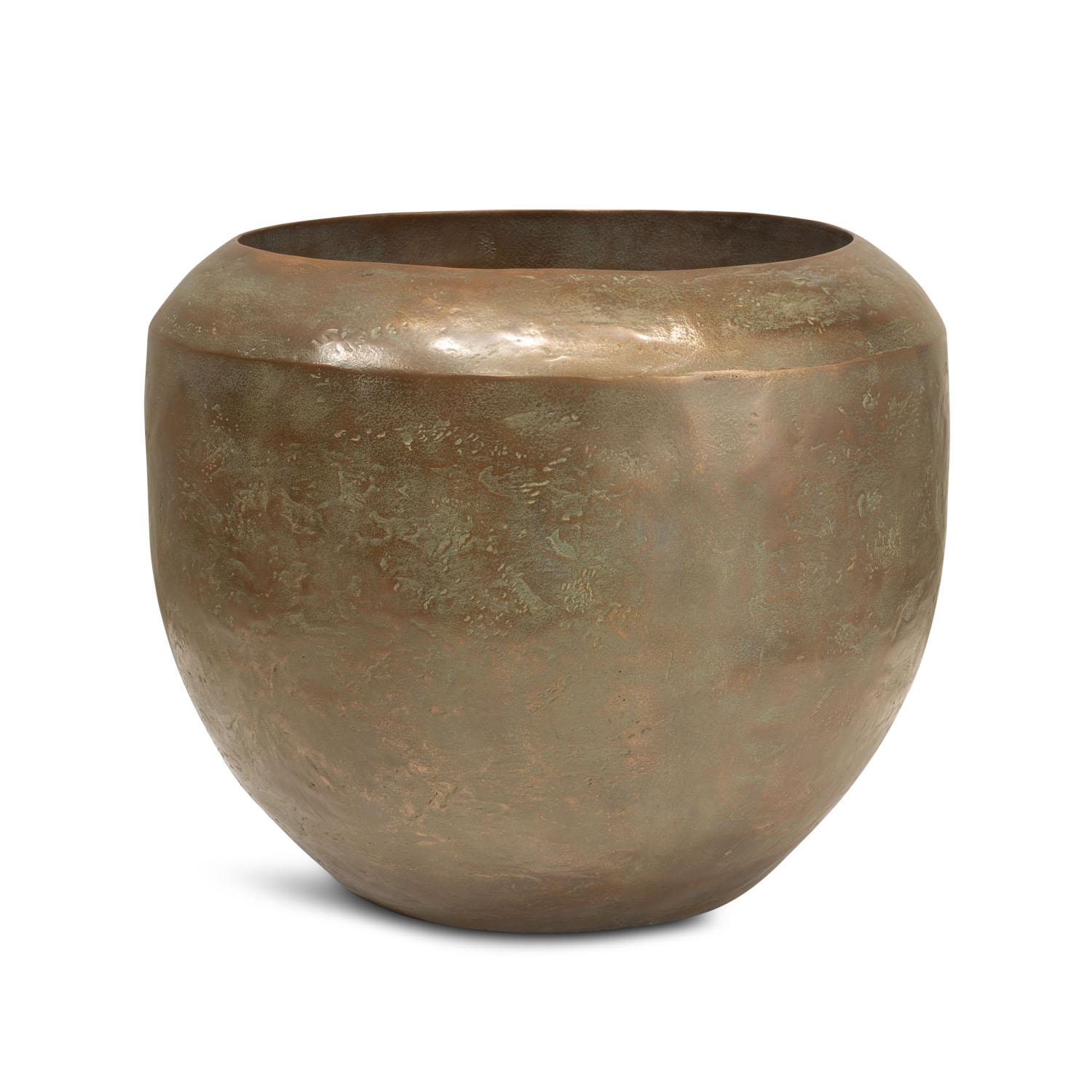 Loft Bodengefäß für hochgewachsene Pflanzen Ø 50 cm, Höhe 40 cm verdigris bronze Loft Bodengefäß für hochgewachsene Pflanzen Ø 50 cm, Höhe 40 cm verdigris bronze