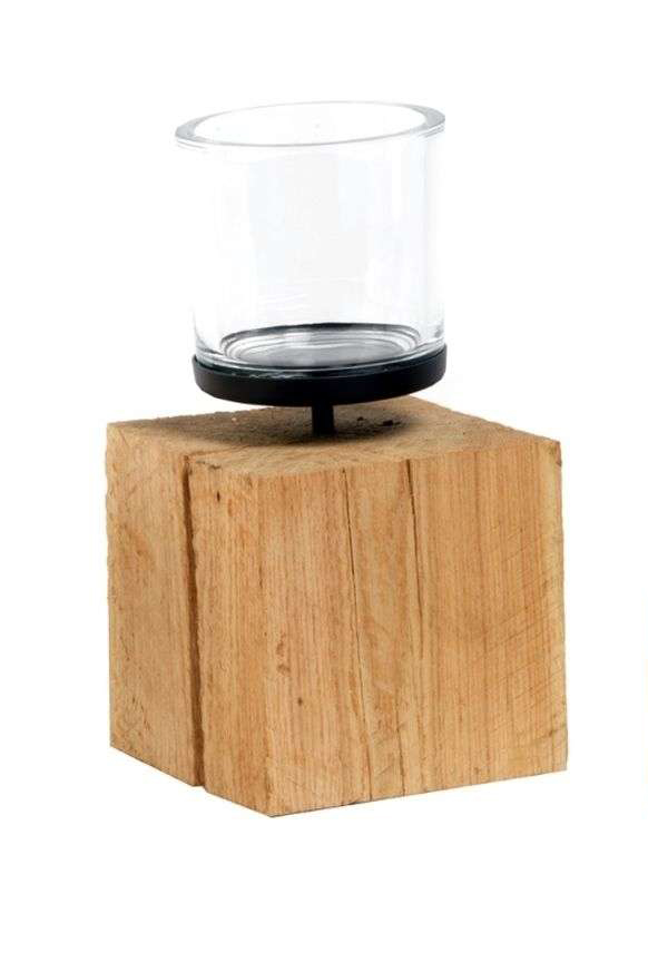 Windlicht Natur Eiche sägerau - Rustikal & Modern, Deko für Wohnzimmer Windlicht Natur Eiche sägerau - Rustikal & Modern, Deko für Wohnzimmer 40 cm x 20 cm